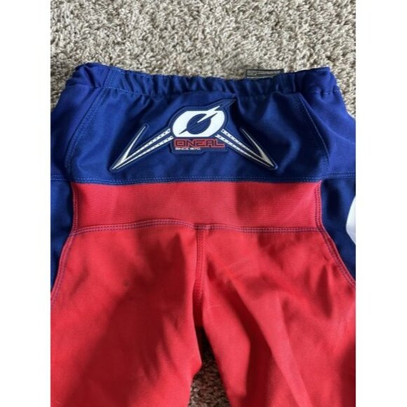 O'NEAL Element Red White Blue War Hawk 1970 Racing Motocross Pant Youth 8-10 - Picture 11 of 12